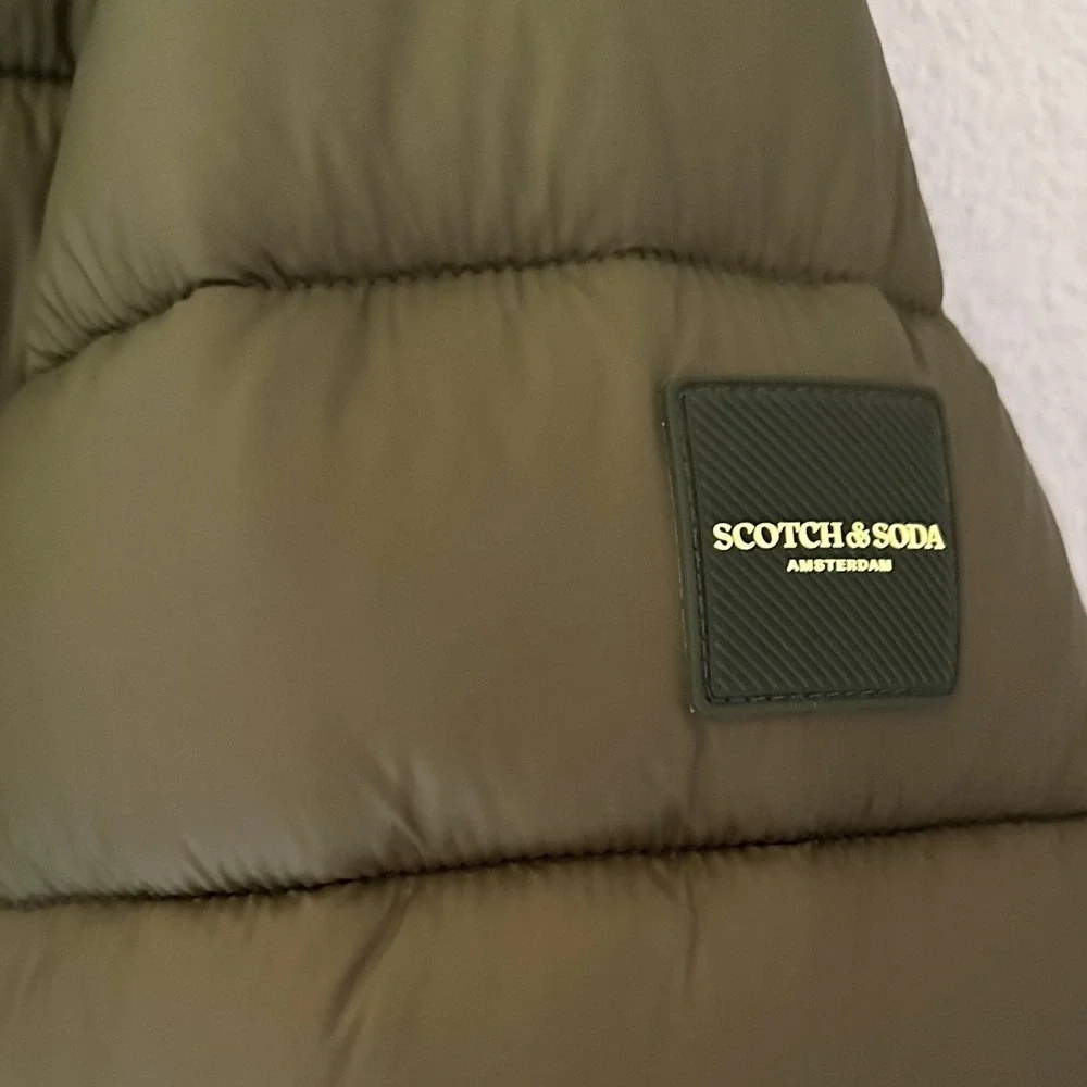 Scotch & Soda Mens Puffer Olive Green Repreve‎ Jacket Gorpcore Size M